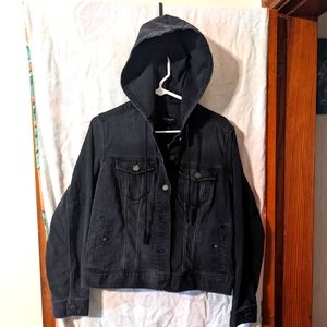 Liverpool Hooded denim jacket